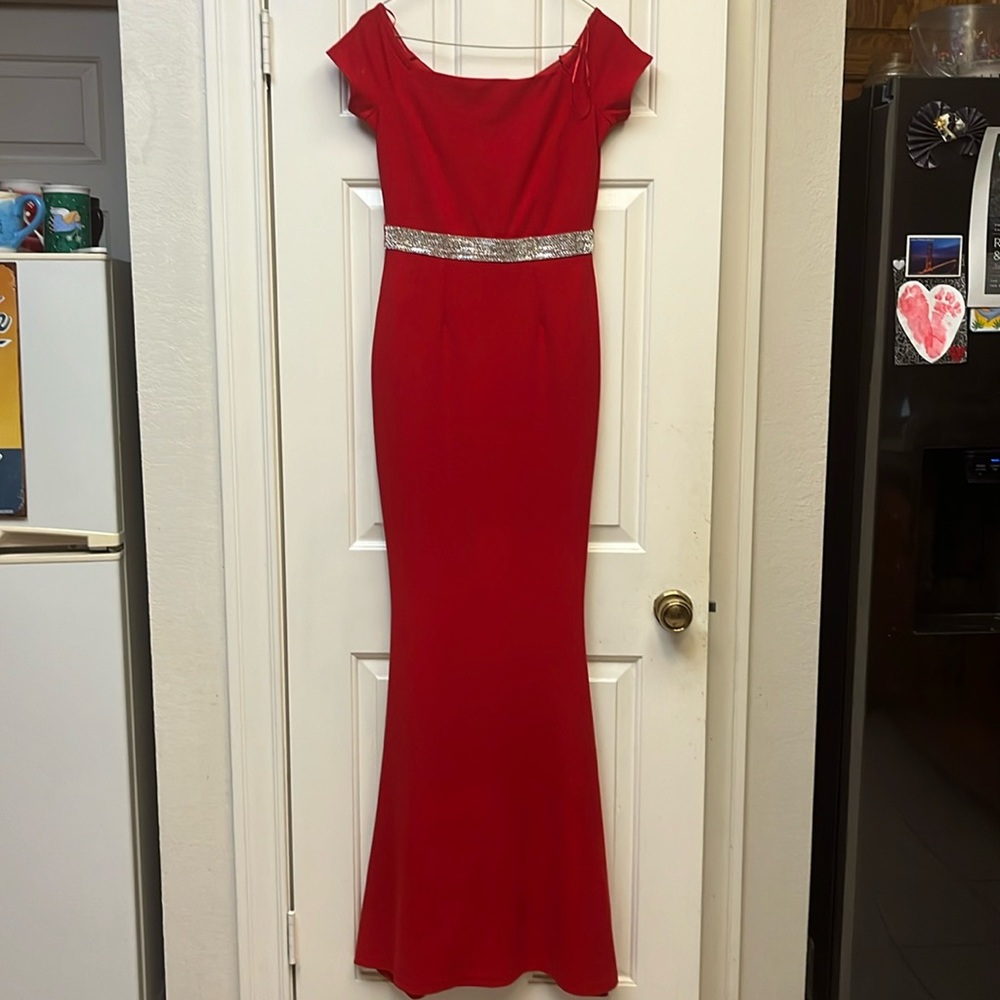 STEPS New York Red Maxi Tulip dress S
